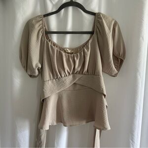 Beige Blouse